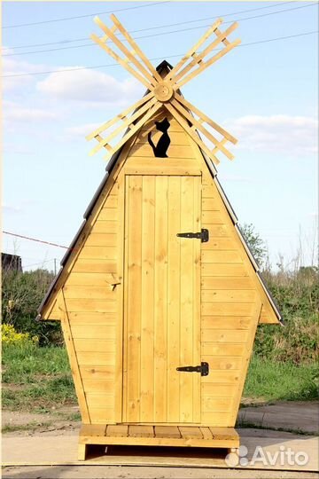 Дачный туалет деревянный TOP227