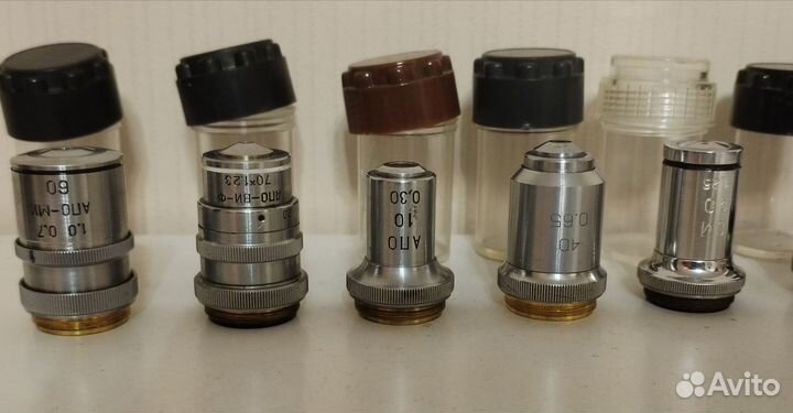 Объективы для микроскопа 9 шт