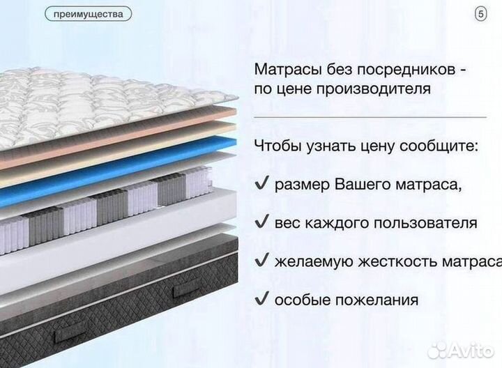 Матрас ортопедический