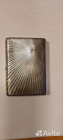 Портсигар серебряный