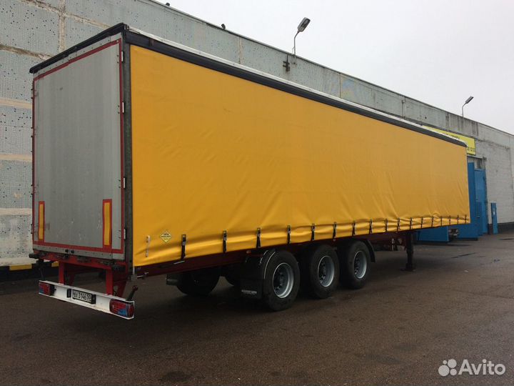 Тент на сдвижную крышу полуприцепа