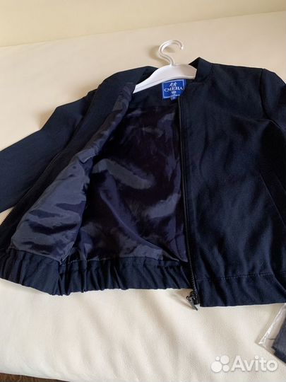 Пиджак новый «Смена» школьный синий куртка р.128