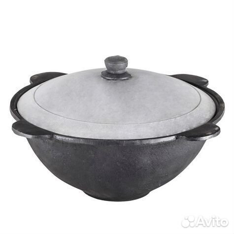 Казан 6 л плоское дно