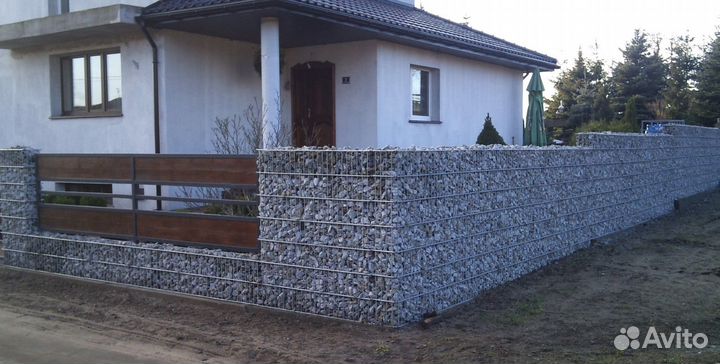 Габионы, заборы, вазоны, подпорные стены