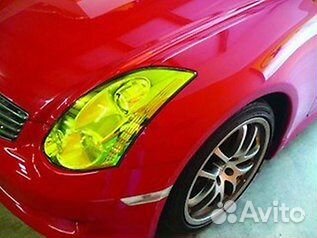 Плёнка для фар салатовая