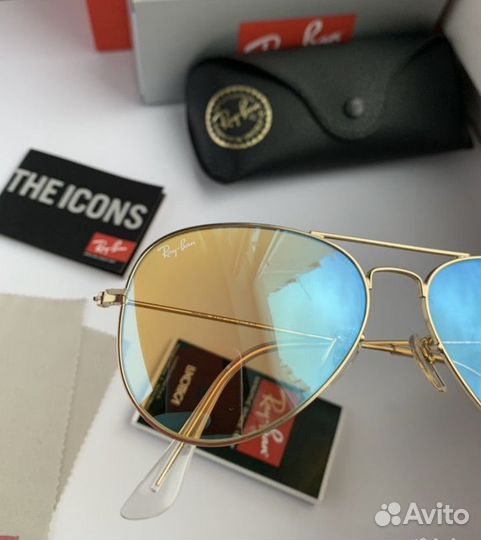 Солнцезащитные очки авиаторы желтые