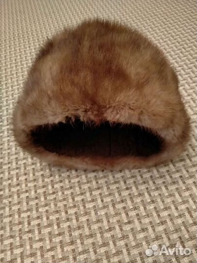 Шапка мужская из ондатры