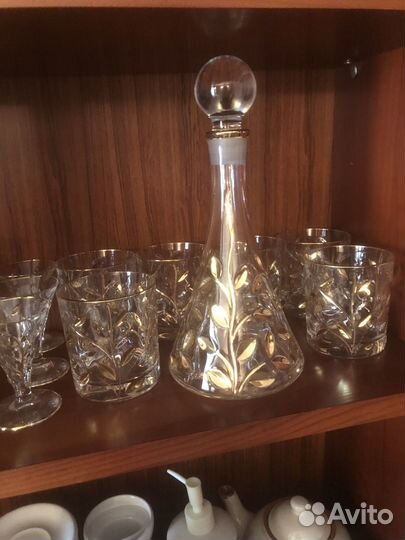 Фужеры, стаканы,рюмки и графин