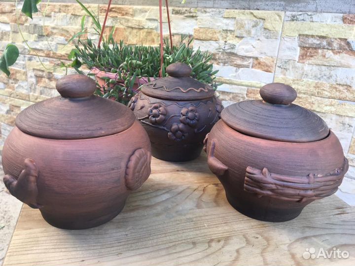Горшочки глиняные для запекания