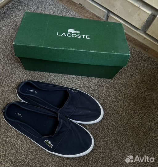Слипоны женские 37,5 Lacoste