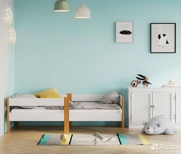 Детская кровать от 3 лет с бортиками