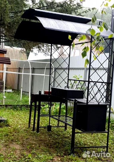 Мангал с крышей