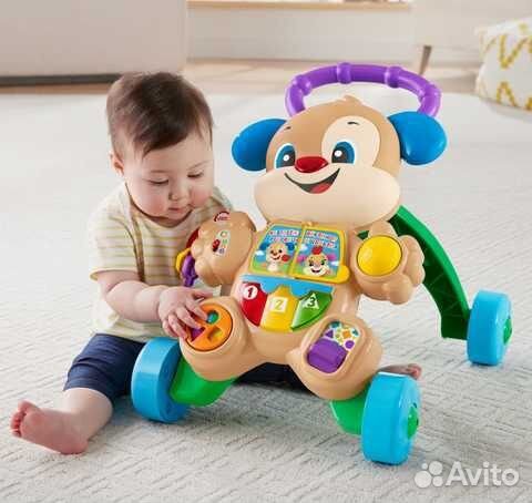 Ходунки каталка Fisher Price ученый щенок