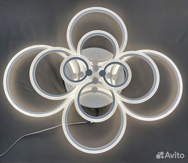 Люстра светодиодная Артесса 10 ламп с пультом