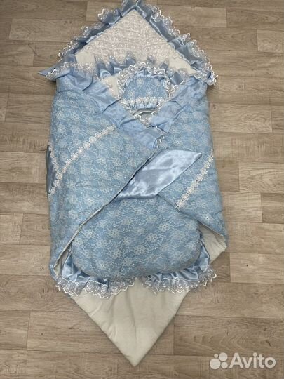 Зиминий конверт и одеяло на выписку