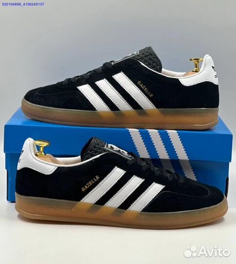 Кроссовки Adidas Gazelle Black (Арт.66844)