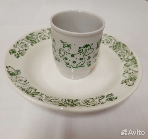 Тарелка чашка,фаянс