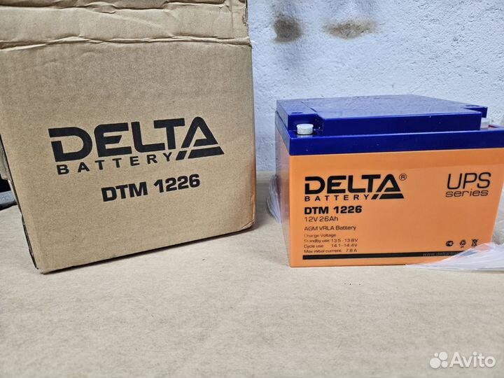 Аккумулятор Delta dtm 1226