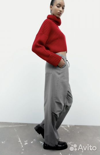 Брюки zara парашют