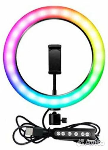 Кольцевая лампа цветная (мультиколор) RGB LED MJ33