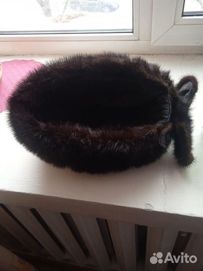 Шапка зимняя норковая женская