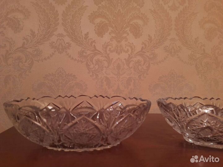 Ваза Хрустальная 2 штуки