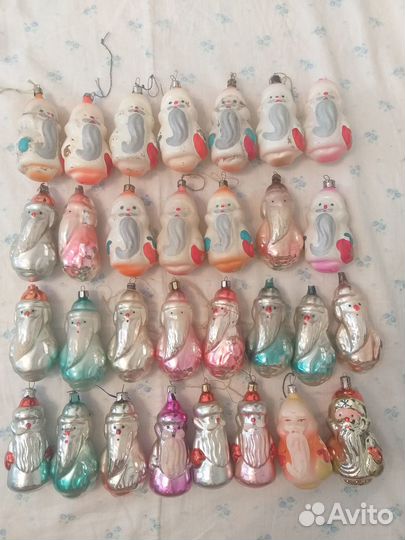 Елочные игрушки СССР Деды Морозы
