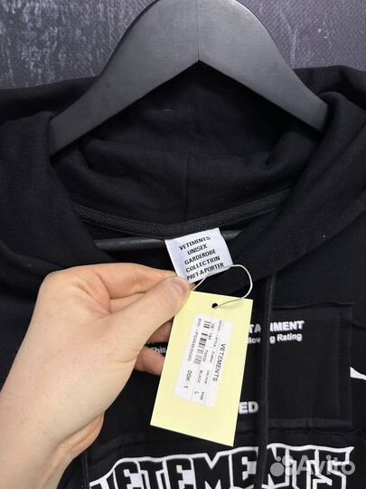 Худи Vetements hardcore patch