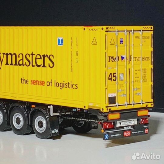 1/50 контейнеровоз контейнер P&O полуприцеп WSI