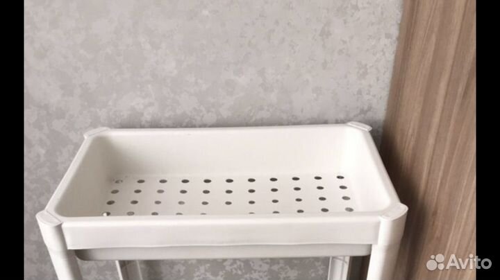 Пластиковая этажерка стеллаж Икея