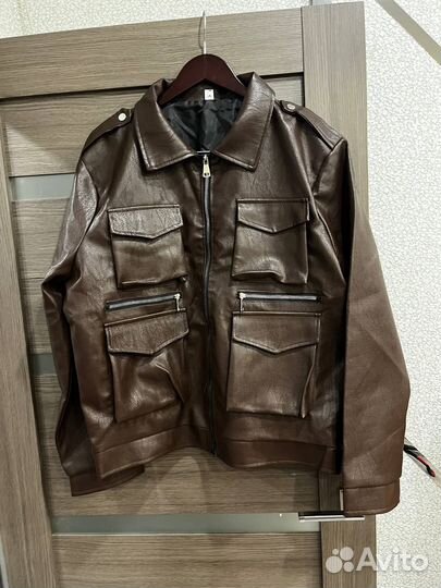 Мужская куртка из искусственной кожи Размер xxxl