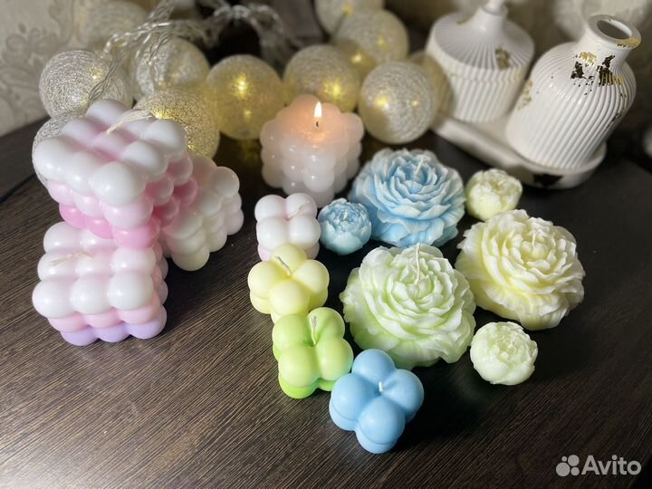 Ароматическая свеча ручной работы