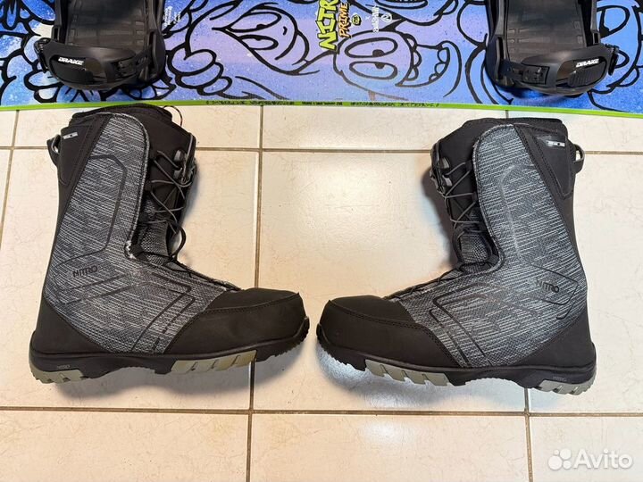 Мужской сноуборд комплект Nitro - 158 + Drake - 42