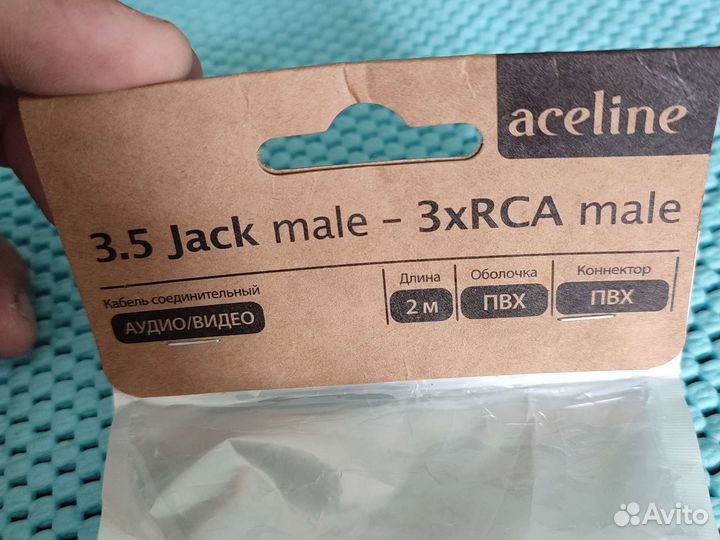 Кабель, 3.5 Jack-3RCA, Тюльпаны