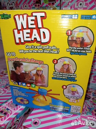 Весёлая игра мокрая голова