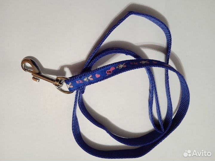 Поводок для собак маленьких 112 (+18) см новый