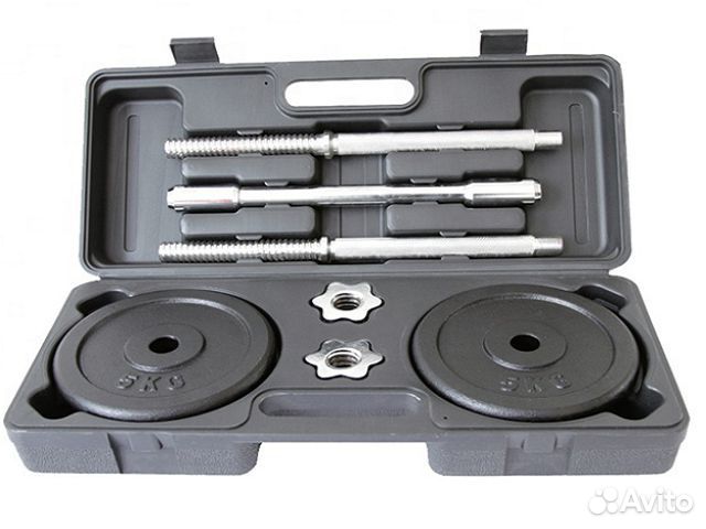 Гантель черная (набор) 40 LB