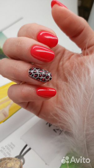 Маникюр с однотонным покрытием