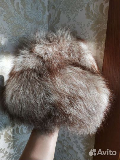 Шапка женская меховая чернобурка