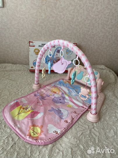 Детский игровой коврик с пианино