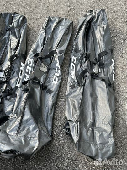 Чехол сумка баул на колесах CCM для клюшек