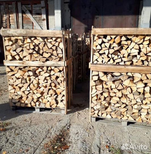Дрова березовые колотые в укладку