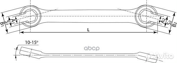 Ключ гаечный разрезной, 11x13 мм FNW1113 thorvik