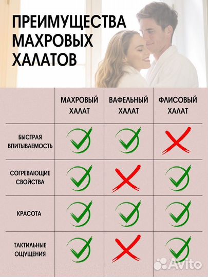 Мужской махровый халат со Штангой