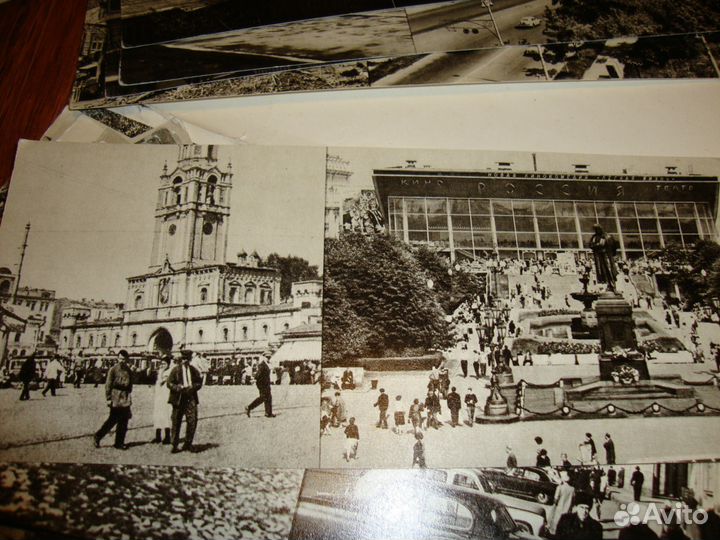 Набор открыток фото Москва старая и Москва новая