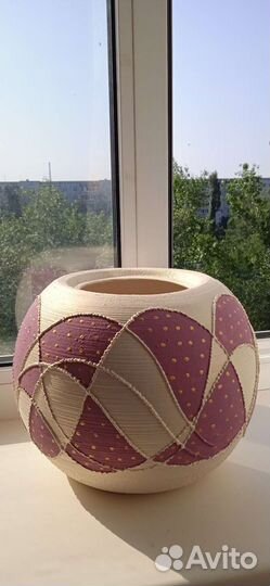 Ваза-шар большая керамическая
