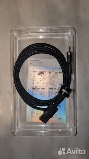 Кабель Baseus Cafule USB type-c 1м