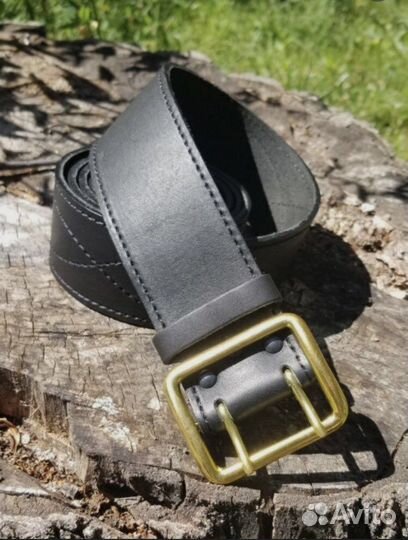 Военный ремень черный 130 см (3 размер)