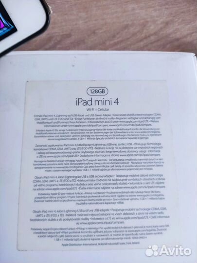 Apple iPad mini 4 128 Gb + sim Cellular
