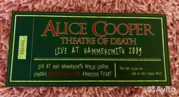 Alice Cooper Theatre Of Death винил цветной